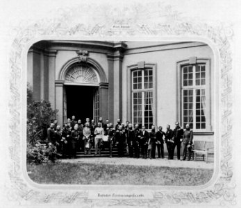 Albert, Joseph - Die Teilnehmer des Deutschen Fürstenkongresses in Frankfurt (1) (Zeno Fotografie)
