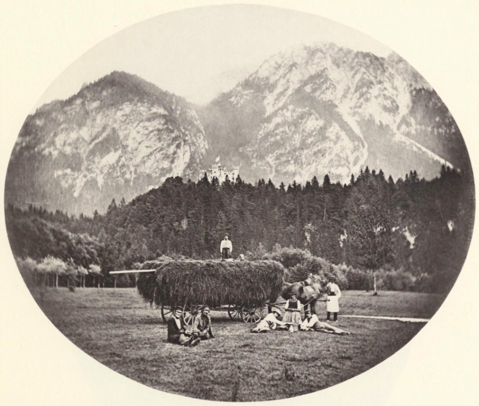 Albert, Joseph - Heuernte in den Anlagen von Schloss Hohenschwangau (Zeno Fotografie)