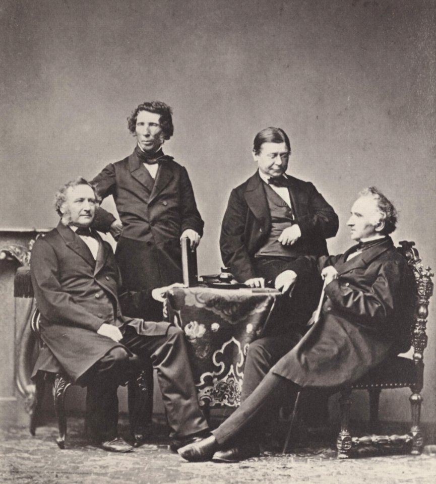 Albert, Joseph - Justus von Liebig mit Freunden im Atelier Albert (Zeno Fotografie)