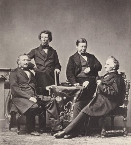Albert, Joseph - Justus von Liebig mit Freunden im Atelier Albert (Zeno Fotografie)