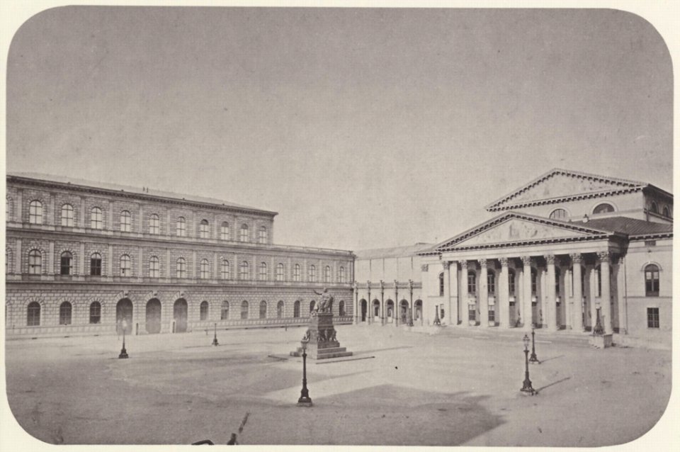 Albert, Joseph - München, Residenz – Königsbau, Wintergarten und Nationaltheater (Zeno Fotografie)