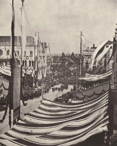Albert, Joseph - München, Ludwigstraße – »Siegeseinzug« der bayerischen Truppen am 16. Juli 1871 (2) (Zeno Fotografie)