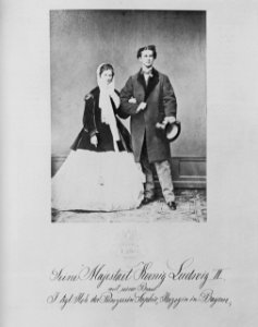 Albert, Joseph - Offizielles Verlobungsphoto König Ludwigs II. mit Prinzessin Sophie von Bayern (Zeno Fotografie)