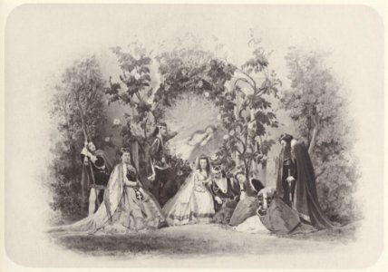 Albert, Joseph - »Dornröschen« – Lebendes Bild mit Prinz Otto als Märchenprinz (Zeno Fotografie)