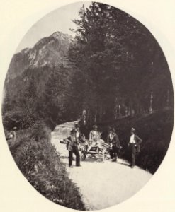 Albert, Joseph - »Hirschtransport« – Einbringen der Jagdbeute bei Hohenschwangau (Zeno Fotografie)