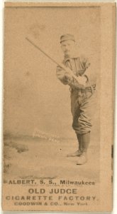 Albert, Milwaukee Team, baseball card portrait LCCN2008675079