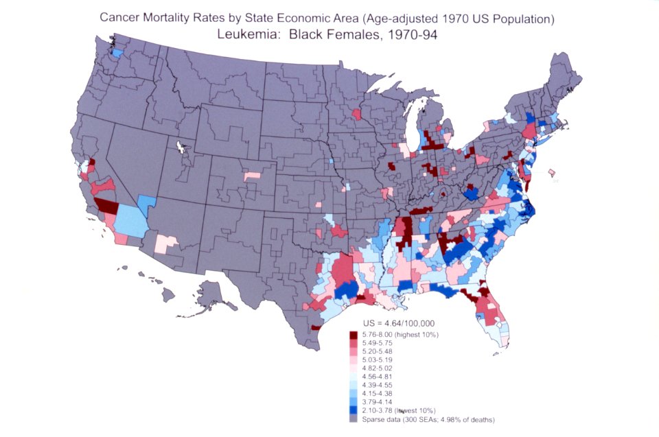Atlas of cancer mortality in the U.S. 1950-94