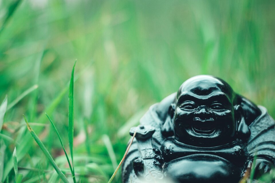 Happy buddha buddhism statue