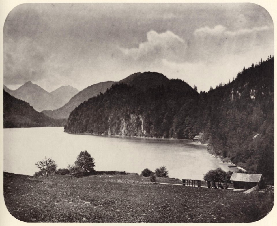 Albert, Joseph - »Alpensee mit Schiffshütte« (Zeno Fotografie)