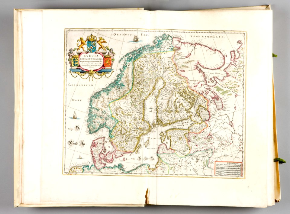 Atlas Maior, Blau. Karta över Skandinavien.PB hist.288 - Skoklosters slott - 87580