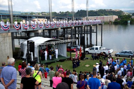 Attendees of the remembrance ceremony for the Fallen Five at Ross’s Landing in downtown Chattanooga. (28329387422)