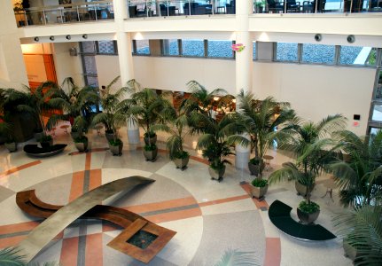 Atrium of the clinical research center