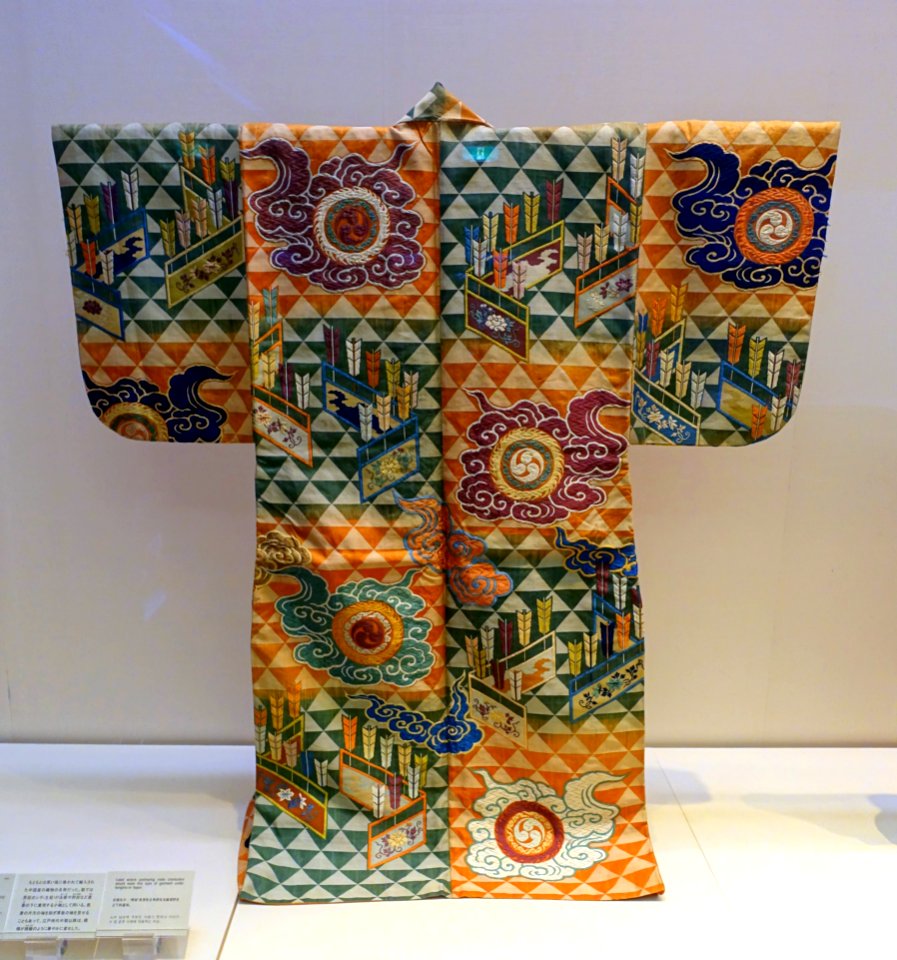 Atsuita (Noh costume), Edo period, 1800s AD, textiles - Tokyo National Museum - Tokyo, Japan - DSC09530