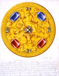 Attributed to Francesco Bartoli - A pectoral of gold, made for Pope Clement VII by Benvenuto Cellini, 1893,0411.10.2