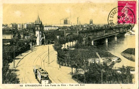 Au Khédive 163 - STRASBOURG - Les Ponts du Rhin - Vue vers Kehl