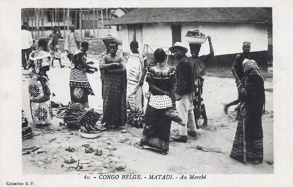 Au Congo Belge-Matadi-Au Marché