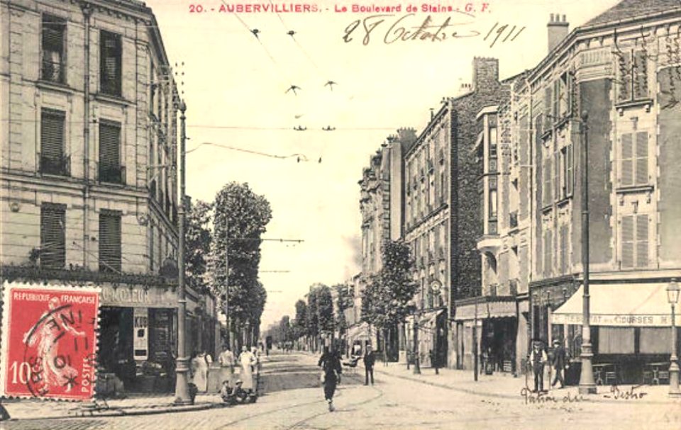 Aubervilliers.Boulevard de Stains.1911