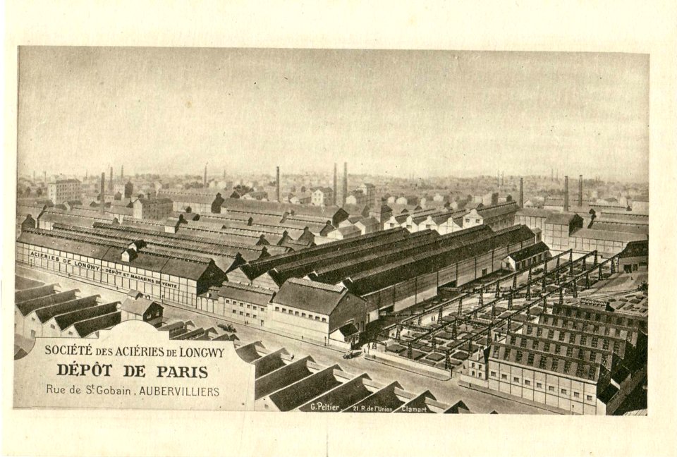 AUBERVILLIERS - Sté des Aciéries de Longwy