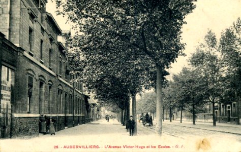 Aubervilliers avenue Victor Hugo et ecoles