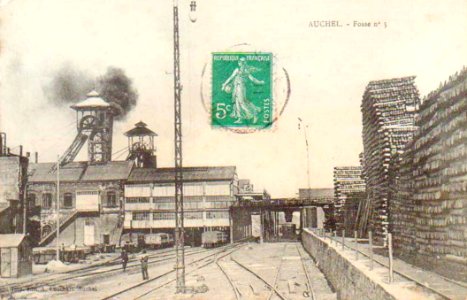 Auchel - Fosse n° 5 - 5 bis - 5 ter des mines de Marles (C)