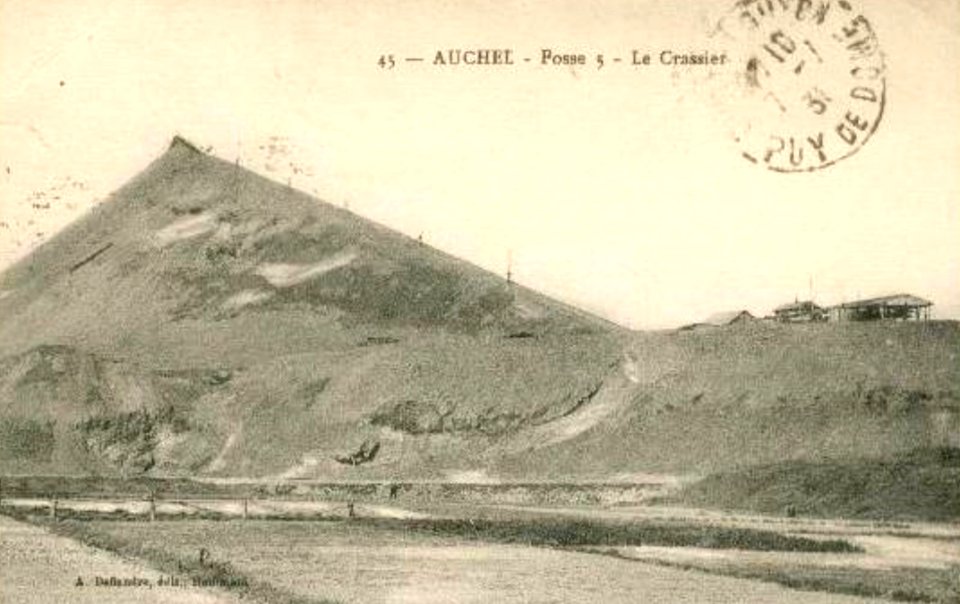 Auchel - Fosse n° 5 - 5 bis - 5 ter des mines de Marles, le terril (A)
