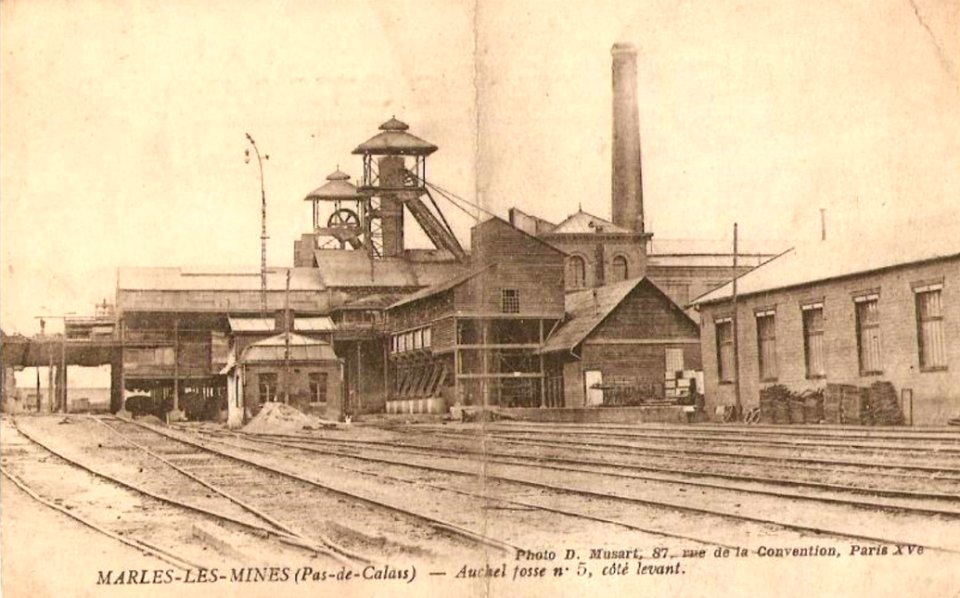 Auchel - Fosse n° 5 - 5 bis - 5 ter des mines de Marles (L)