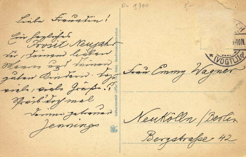 Auerbach (Vgtl.), Sachsen - Postamt; Stadtpark (back) (Zeno Ansichtskarten)