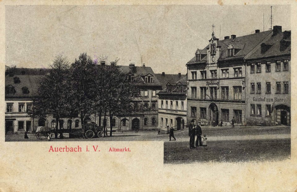 Auerbach (Vgtl.), Sachsen - Altmarkt (Zeno Ansichtskarten)