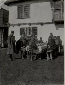 Auf dem Marsche von Novibazar nach Rozay. Aufgen. im Februar, 1916. (BildID 15454665) photo