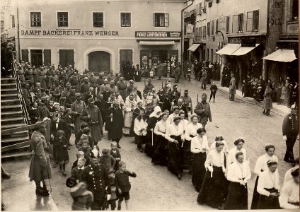 Auferstehungsfeier in Villach, aufgenommen am 2. Mai 1916 (BildID 15474151)