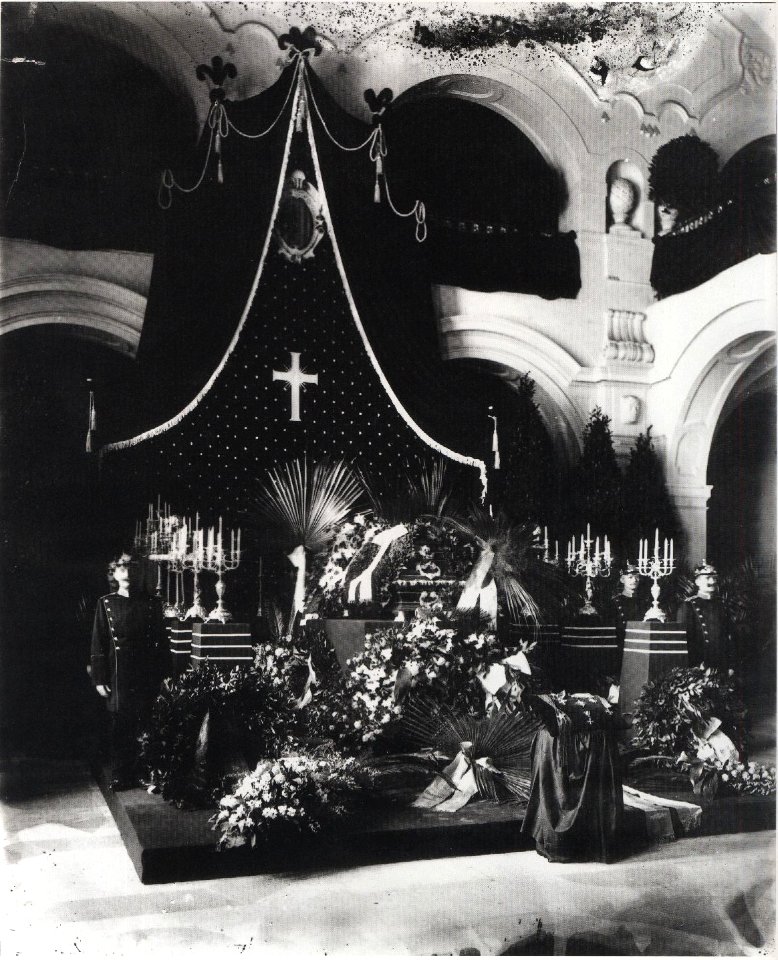 Aufbahrung Carl Bruno Troendlin Leipzig 1908