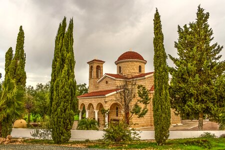 Clouds church religion photo