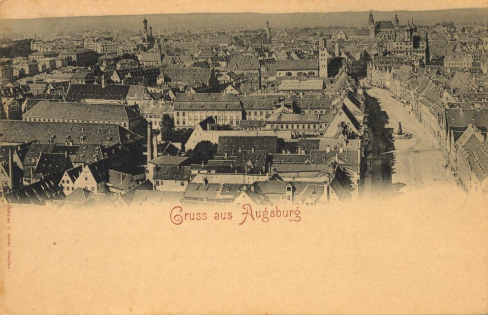 Augsburg, Bayern - Stadtansicht (Zeno Ansichtskarten)