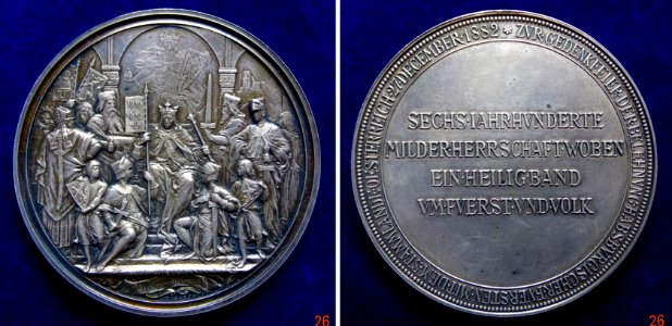 Augsburg, Silver Medal 600th Anniversary of 1282 Hoftag