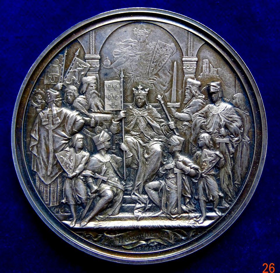Augsburg, Silver Medal 600th Anniversary of 1282 Hoftag, obverse