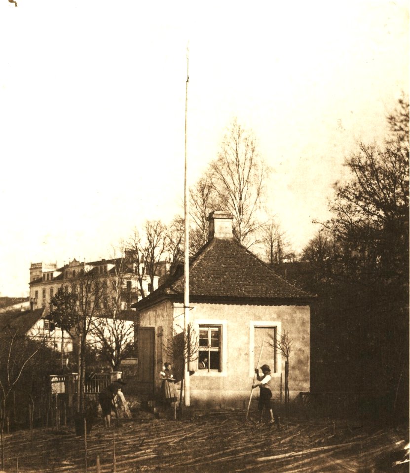 August Kotzsch - Das Schillerhäuschen in Loschwitz 1875