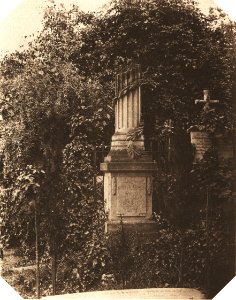 August Kotzsch - Grabmal auf dem Loschwitzer Kirchhof (um 1870)