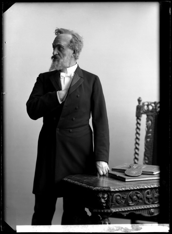 August Lindberg in John Gabriel Borkman at Dramatiska teatern 1908 - SMV - GP002