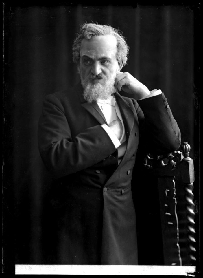 August Lindberg in John Gabriel Borkman at Dramatiska teatern 1908 - SMV - GL073