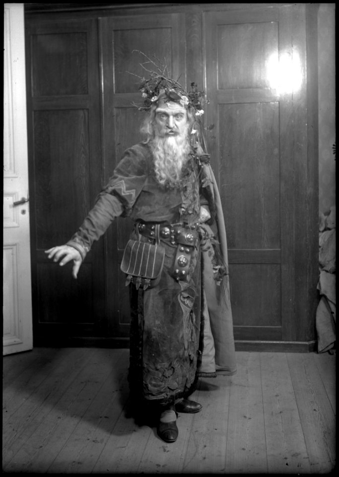 August Lindberg in Kung Lear at Dramatiska teatern 1907 - SMV - GL070
