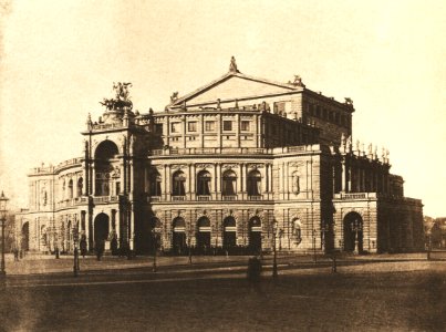 August Kotzsch - Semperoper nach 1880 photo