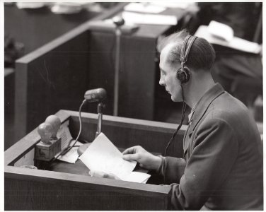 August Meine, witness in the Doctors' Trial photo