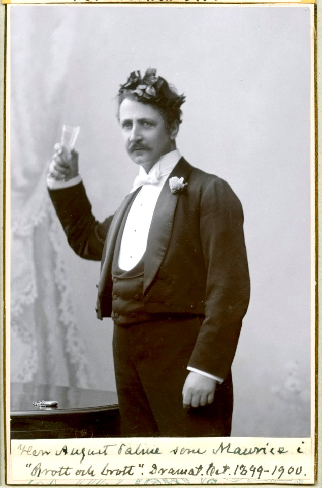 August Palme, rollporträtt - SMV - H6 180