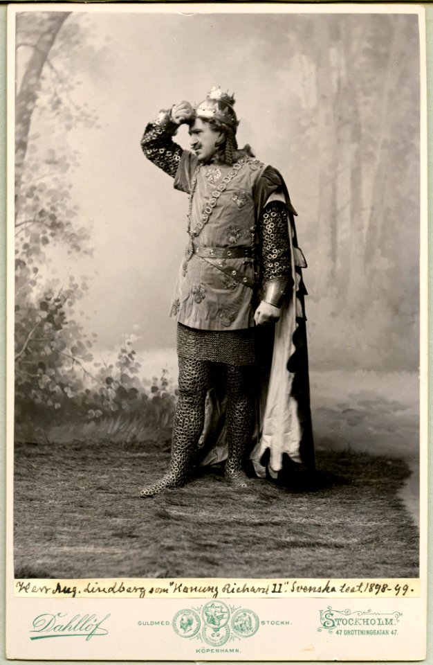 August Lindberg, rollporträtt - SMV - H5 087