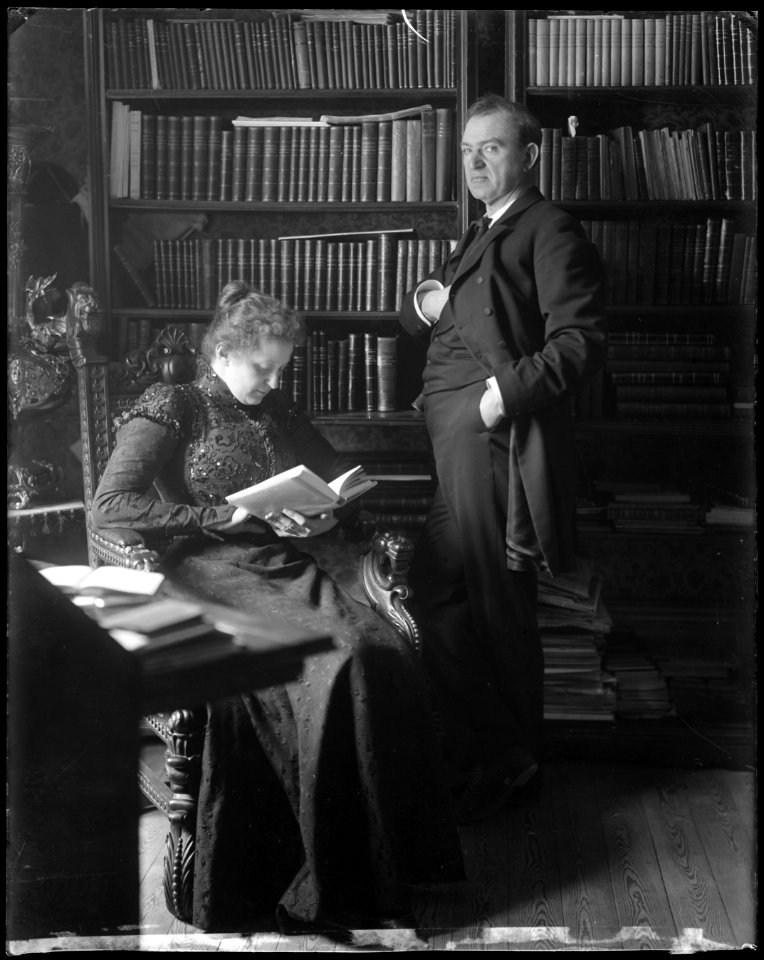 Augusta and August Lindberg, actors, photo 1900 - SMV - NL030