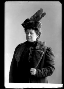 Augusta Lindberg, actor, portrait 1908 - SMV - GL077