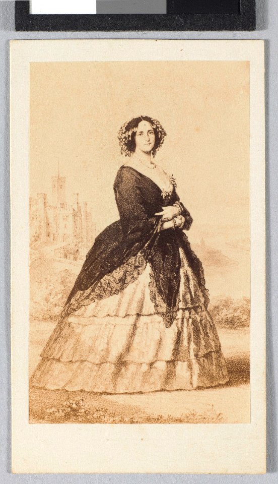 Augusta, geb. Augusta prinses von Sachsen-Weimar-Eisenach (1811-1890), koningin van Pruisen, keizerin van Duitsland, echtgenote van koning en latere keizer Wilhelm I, objectnr KA 6895.8