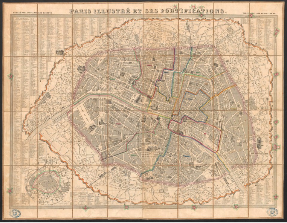 Auguste Logerot, Paris illustré et ses fortifications, 1847 - e-rara