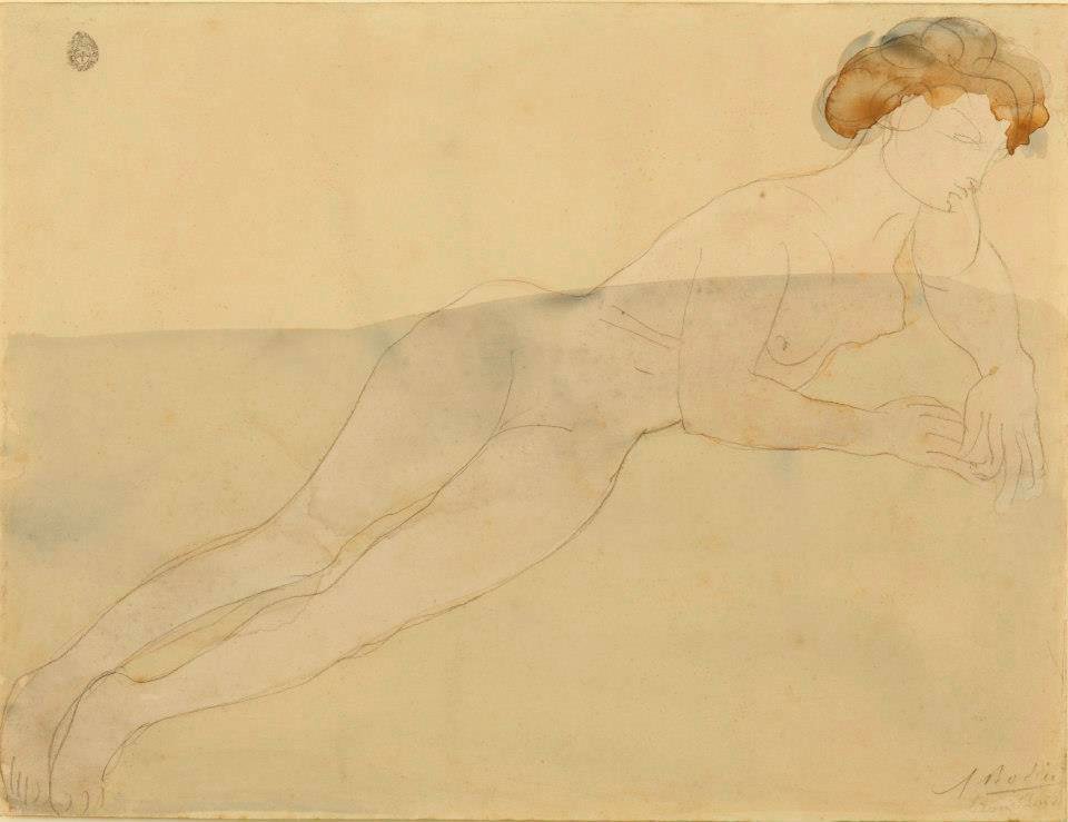 Auguste Rodin - Estudio de desnudo