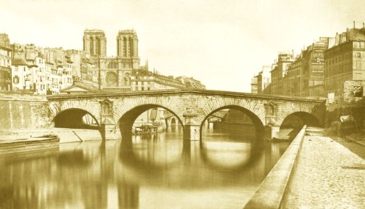 Auguste-Hippolyte Collard, Ancien pont Saint-Michel, 1857 edit